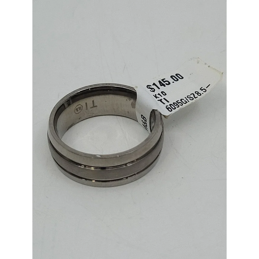 Mens Titanium‎ Wedding Band Size 8.5 New Unused